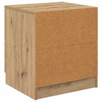 Bedside Cabinet with Drawer 2 pcs Artisan Oak 45 x 39 x 50cm