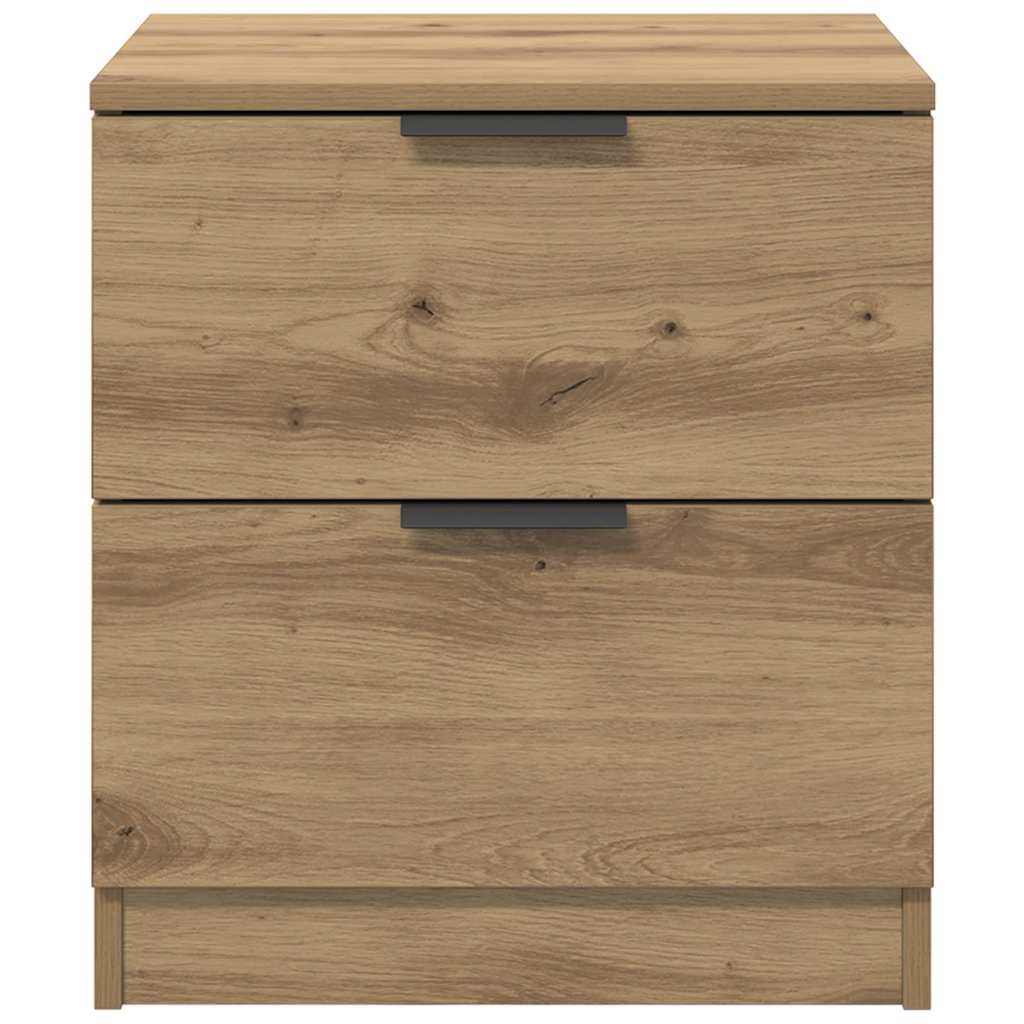 Bedside Cabinet with Drawer 2 pcs Artisan Oak 45 x 39 x 50cm