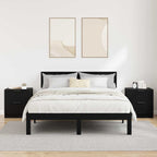 Bedside Cabinet 2 pcs Black Oak 45 x 39 x 50cm Engineered Wood