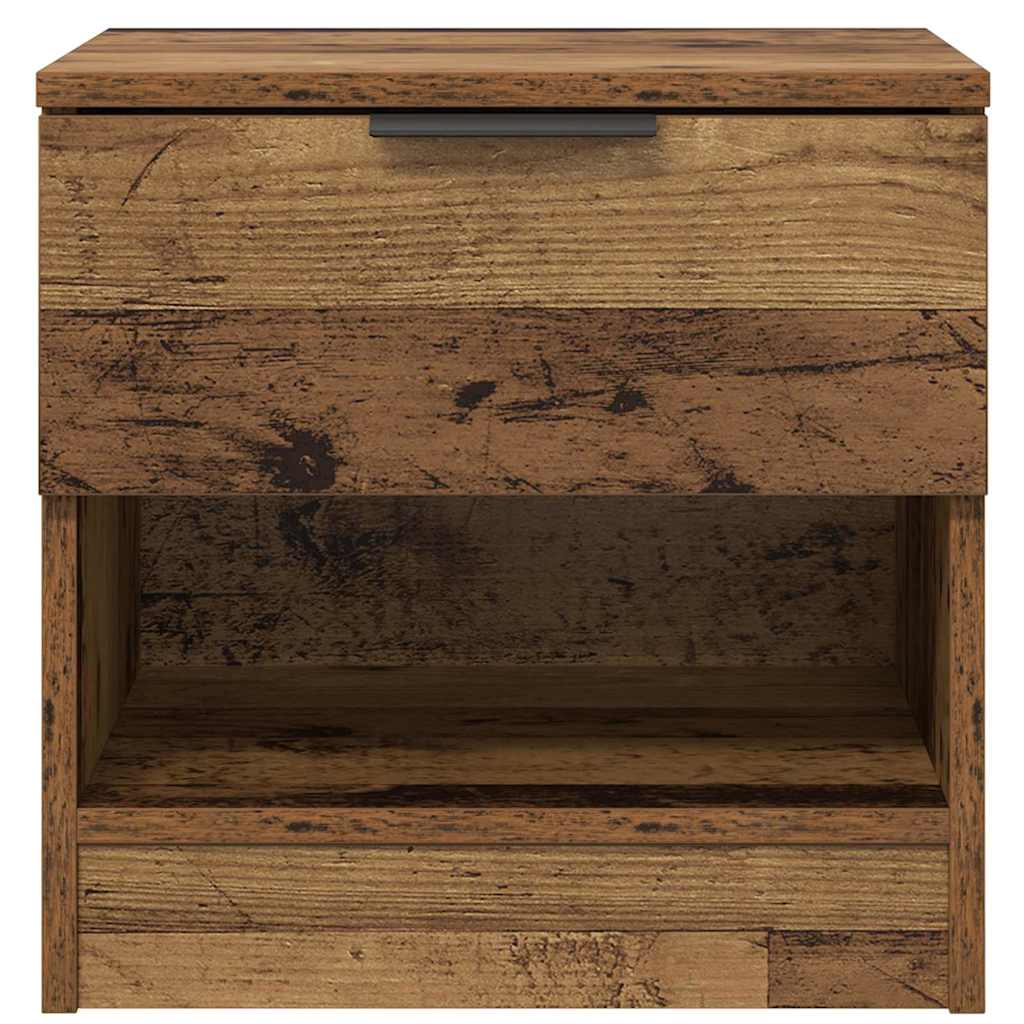 Bed Cabinet 2 pcs Old Wood 40 x 39 x 40cm Engineered Wood