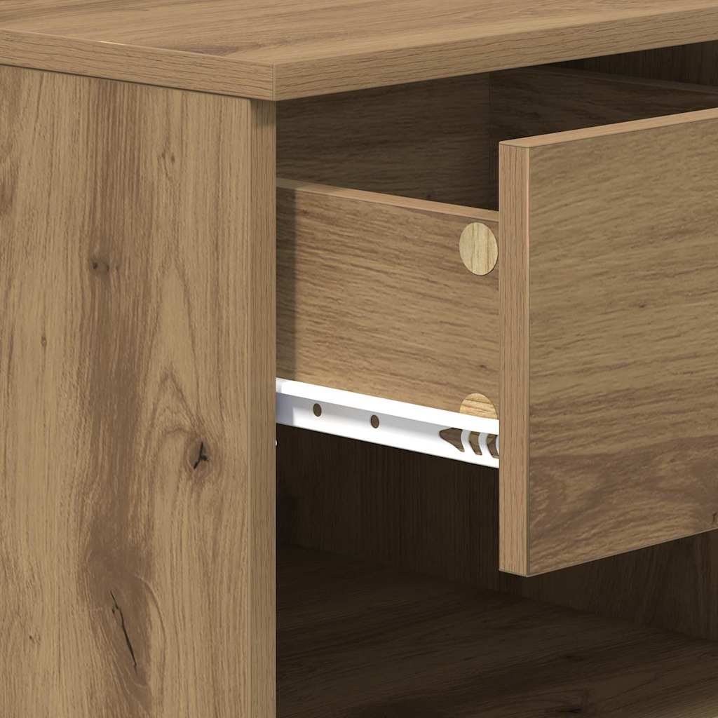 Bed Cabinet 2 pcs Artisan Oak 40 x 39 x 40cm Engineered Wood