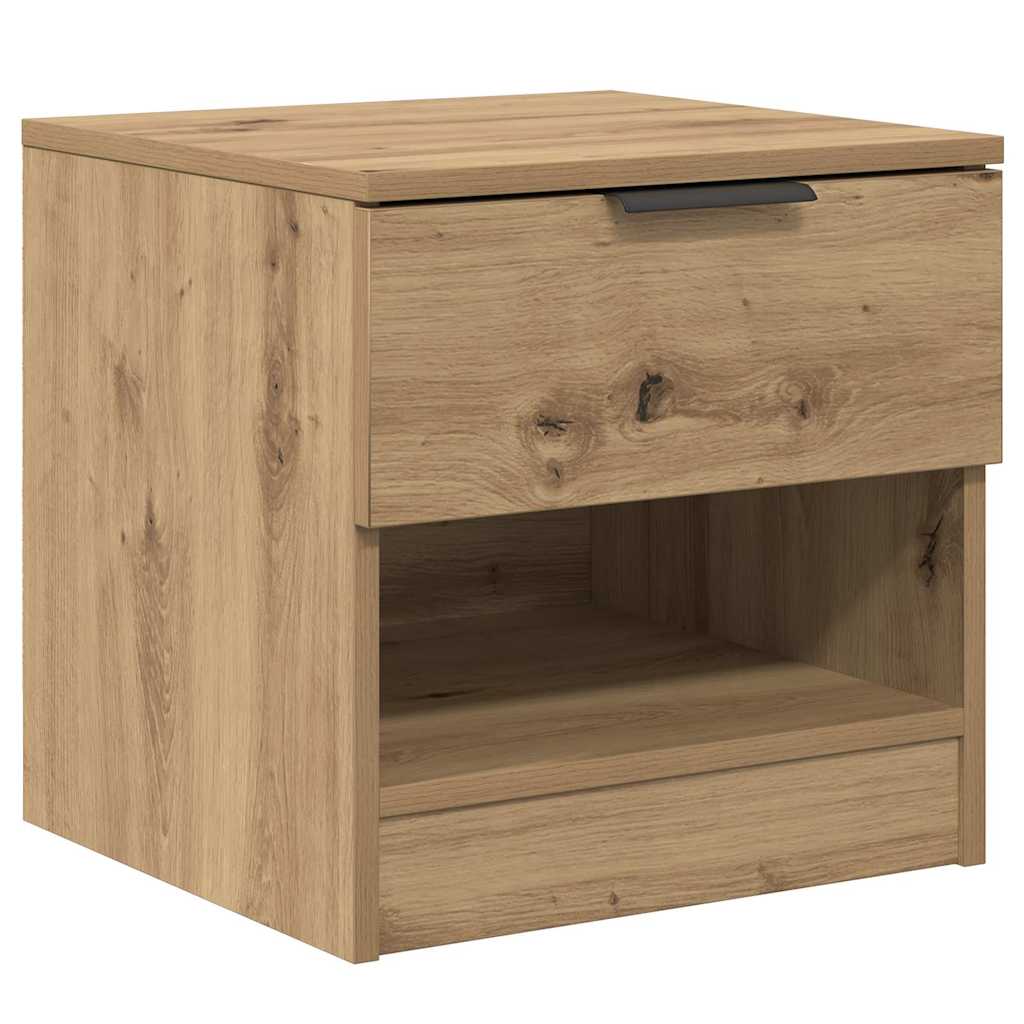 Bed Cabinet 2 pcs Artisan Oak 40 x 39 x 40cm Engineered Wood
