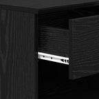 Bed Cabinet 2 pcs Black Oak 40 x 39 x 40cm Engineered Wood