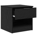 Bed Cabinet 2 pcs Black Oak 40 x 39 x 40cm Engineered Wood