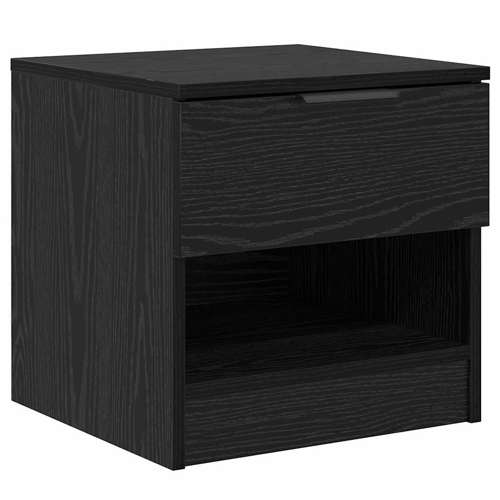 Bed Cabinet 2 pcs Black Oak 40 x 39 x 40cm Engineered Wood