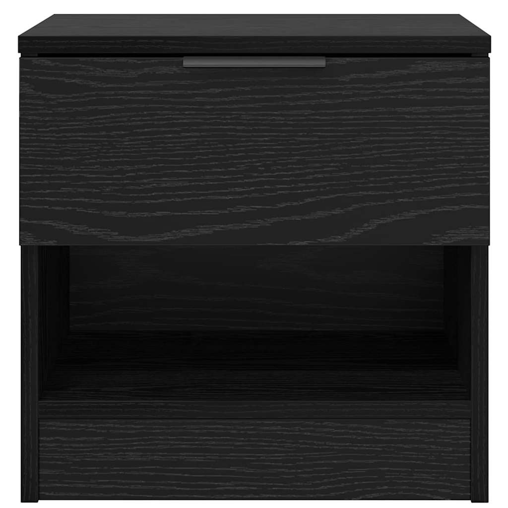 Bed Cabinet 2 pcs Black Oak 40 x 39 x 40cm Engineered Wood
