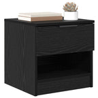Bed Cabinet 2 pcs Black Oak 40 x 39 x 40cm Engineered Wood