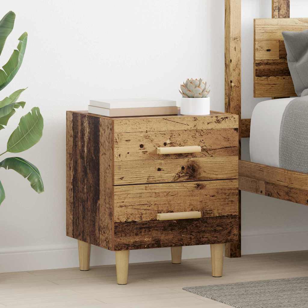 Bed Cabinet Old Wood 40 x 35 x 47.5cm Engineered Wood