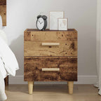 Bed Cabinet Old Wood 40 x 35 x 47.5cm Engineered Wood