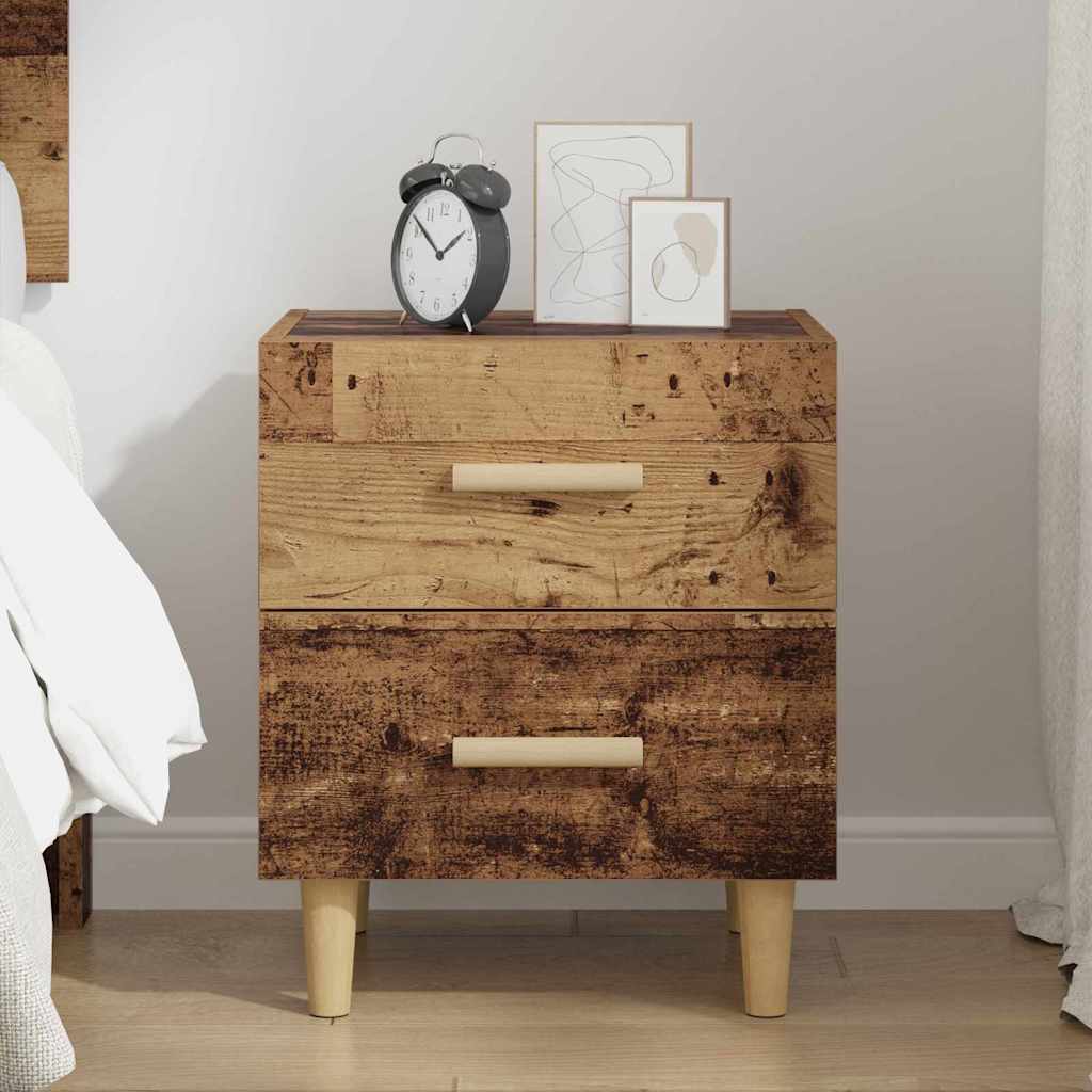 Bed Cabinet Old Wood 40 x 35 x 47.5cm Engineered Wood