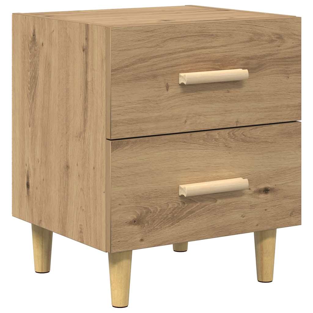 Bed Cabinet 2 pcs Artisan Oak 40 x 35 x 47.5cm Engineered Wood