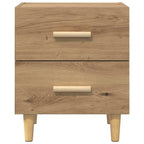 Bed Cabinet 2 pcs Artisan Oak 40 x 35 x 47.5cm Engineered Wood