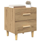 Bed Cabinet 2 pcs Artisan Oak 40 x 35 x 47.5cm Engineered Wood