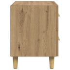 Bed Cabinet 2 pcs Artisan Oak 40 x 35 x 47.5cm Engineered Wood