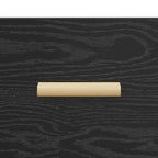 Bed Cabinet Black Oak 40 x 35 x 47.5cm Engineered Wood