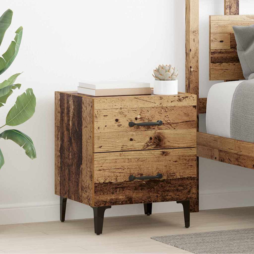 Bed Cabinet Old Wood 40 x 35 x 47.5 cm Engineered Wood