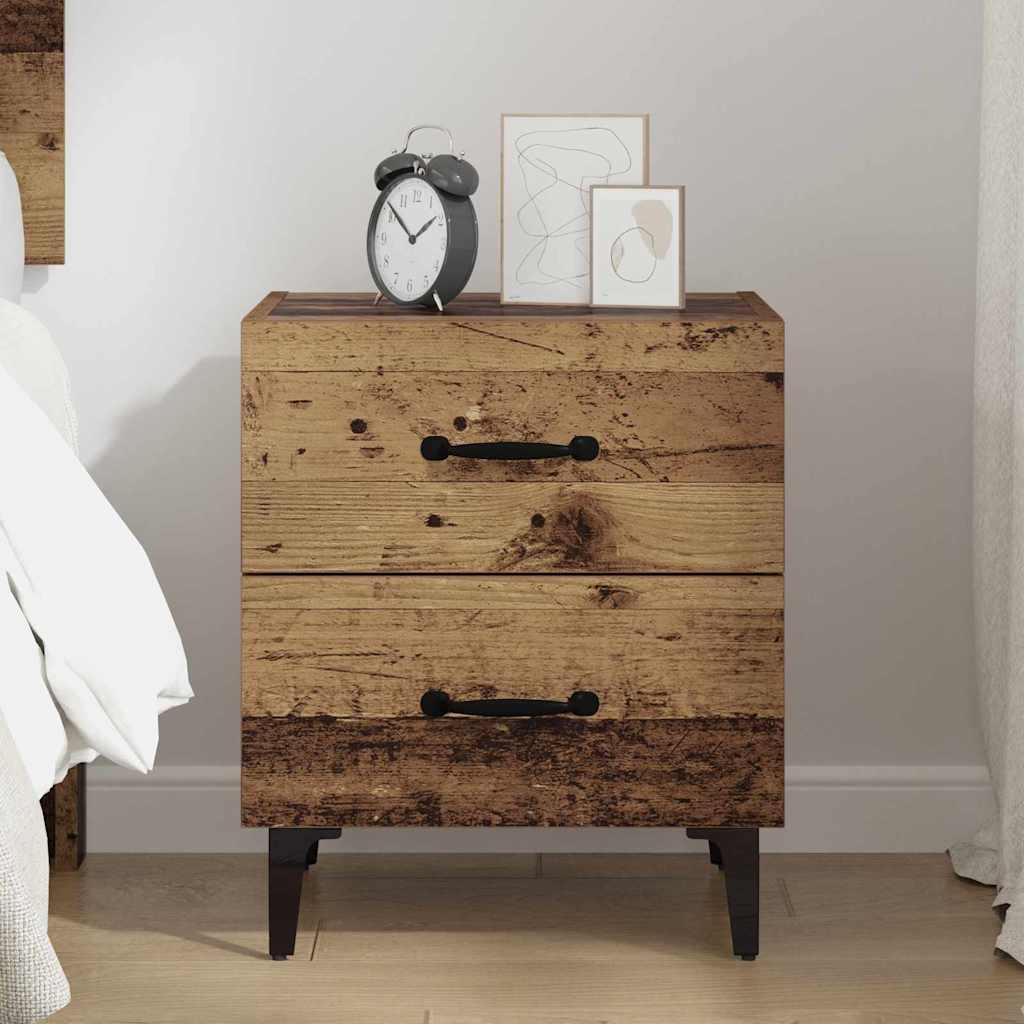 Bed Cabinet Old Wood 40 x 35 x 47.5 cm Engineered Wood