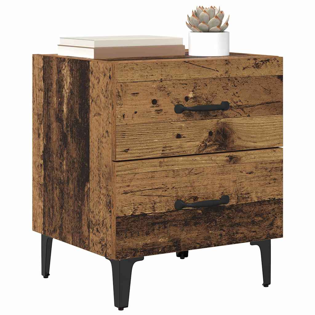 Bed Cabinet Old Wood 40 x 35 x 47.5 cm Engineered Wood