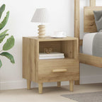 Bedside Cabinet with Drawer 2 pcs Artisan Oak 40 x 35 x 47 cm