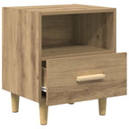 Bedside Cabinet with Drawer 2 pcs Artisan Oak 40 x 35 x 47 cm