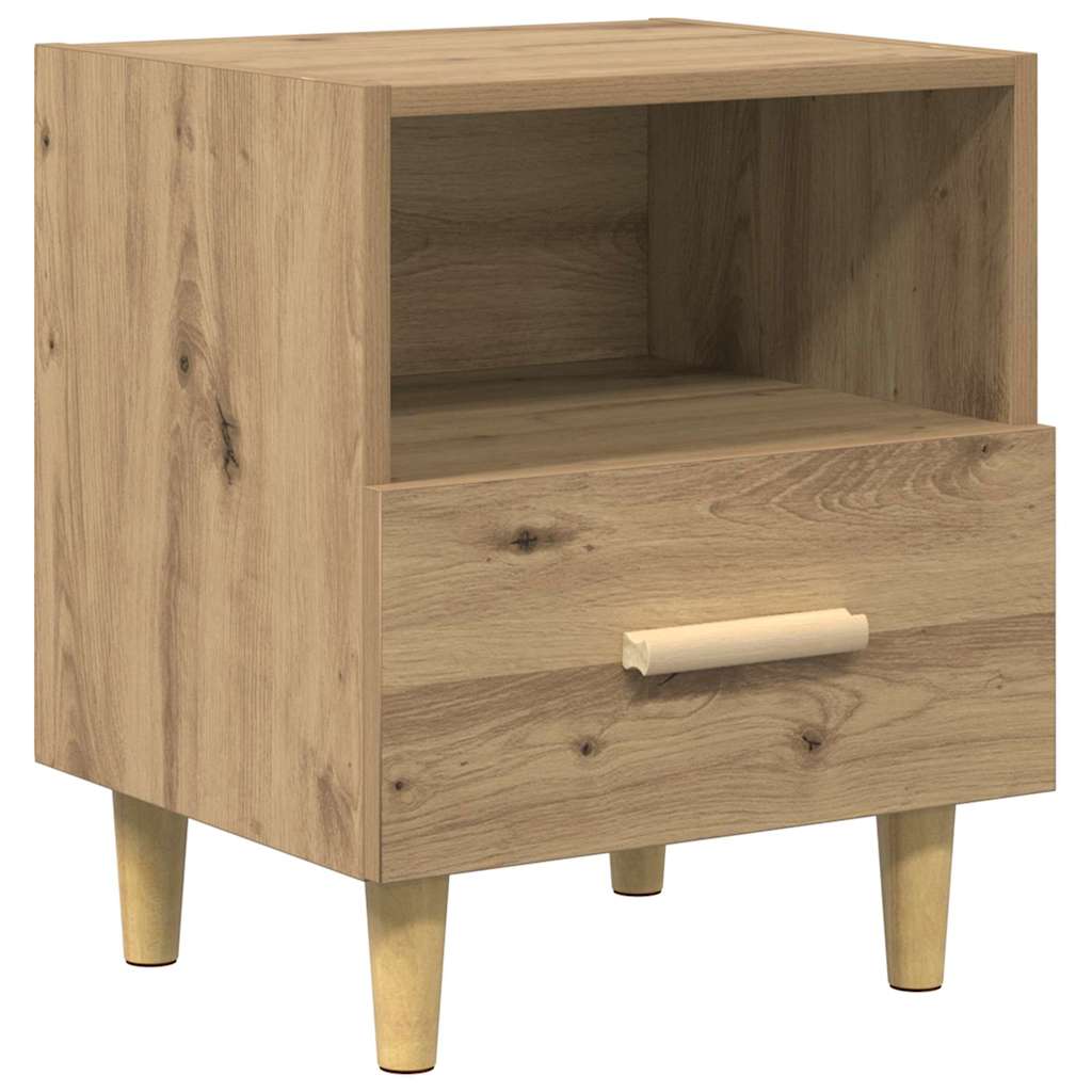 Bedside Cabinet with Drawer 2 pcs Artisan Oak 40 x 35 x 47 cm