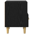 Bedside Cabinet 2 pcs Black Oak 40 x 35 x 47 cm Engineered Wood