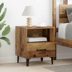Bedside Cabinet Old Wood 40 x 35 x 47.5 cm Engineered Wood