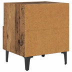 Bedside Cabinet with Drawer 2 pcs Old wood 40 x 35 x 47.5 cm