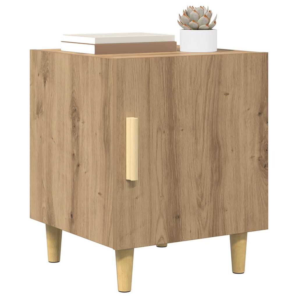 Bedside Cabinet Wall-mounted 2 pcs Artisan Oak 40 x 40 x 50 cm
