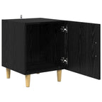 Bedside Cabinet 2 pcs Black Oak 40 x 40 x 50 cm Engineered Wood