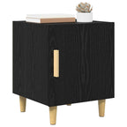 Bedside Cabinet 2 pcs Black Oak 40 x 40 x 50 cm Engineered Wood