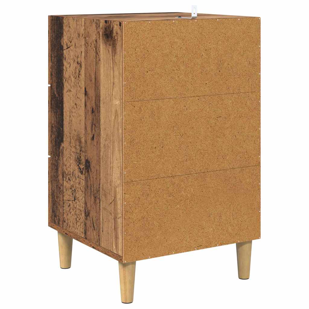 Bedside Cabinet Old Wood 40 x 40 x 66 cm Engineered Wood