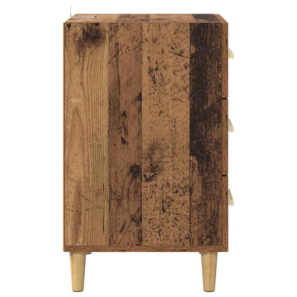 Bedside Cabinet Old Wood 40 x 40 x 66 cm Engineered Wood