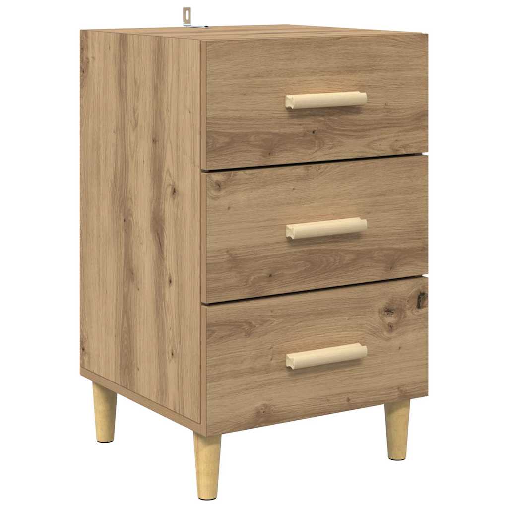 Bedside Cabinet Artisan Oak 40 x 40 x 66 cm Engineered Wood