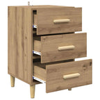 Bedside Cabinet Artisan Oak 40 x 40 x 66 cm Engineered Wood
