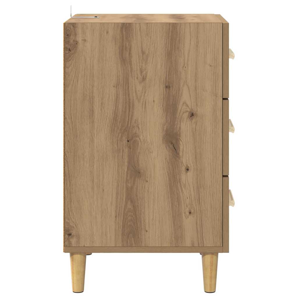 Bedside Cabinet Artisan Oak 40 x 40 x 66 cm Engineered Wood