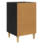 Bedside Cabinet Black Oak 40 x 40 x 66 cm Engineered Wood
