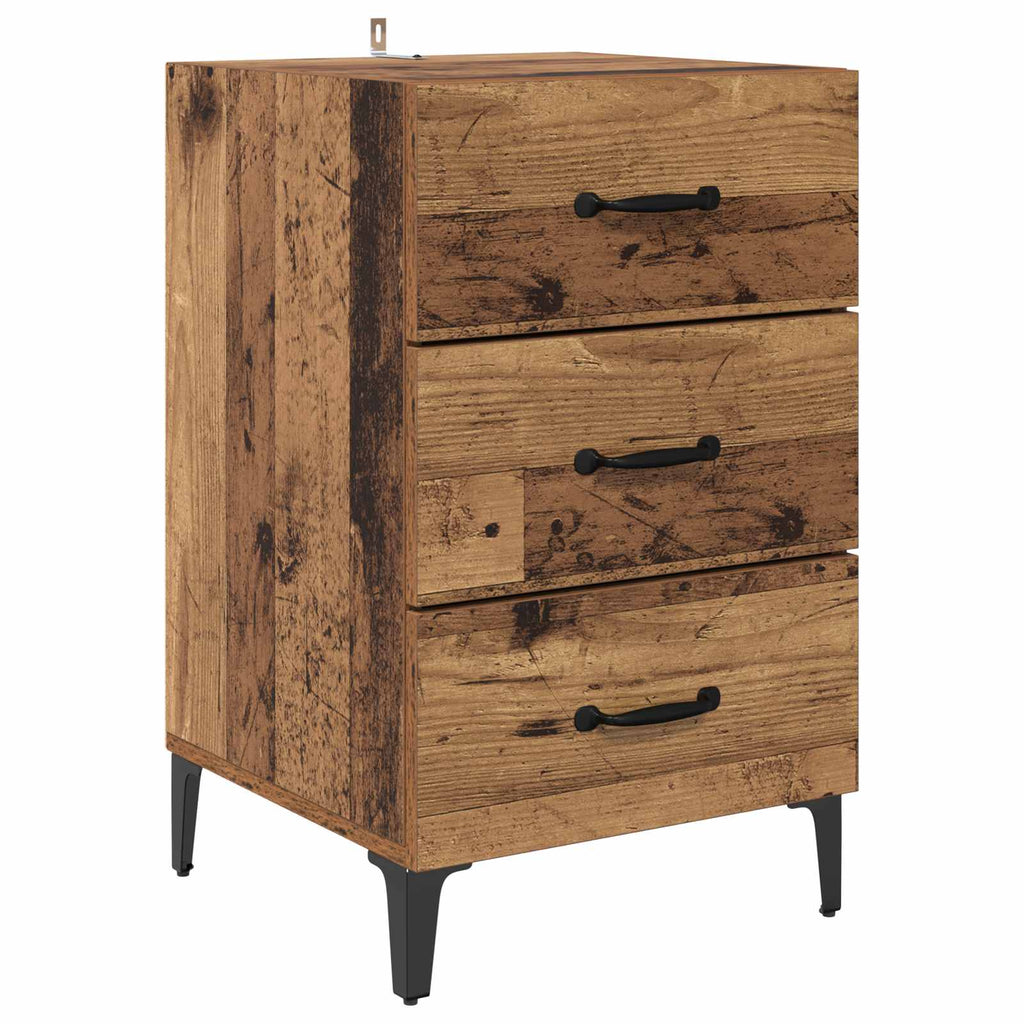 Bedside Cabinet Old Wood 40 x 40.5 x 66 cm Engineered Wood