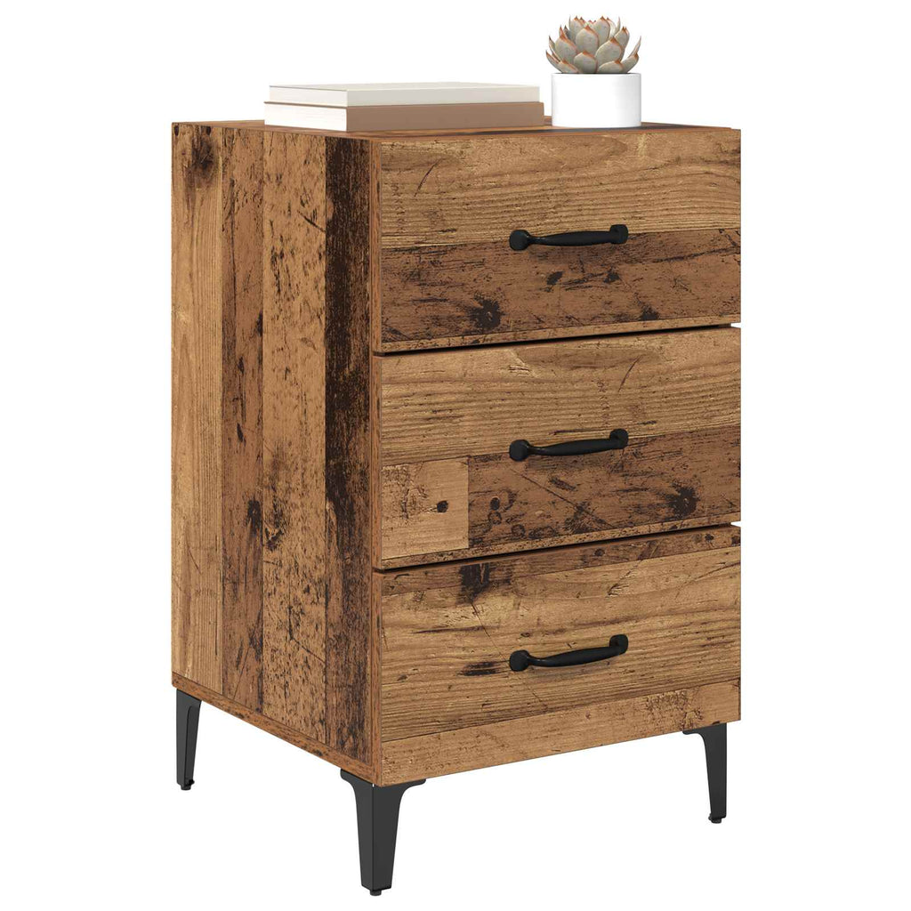 Bedside Cabinet Old Wood 40 x 40.5 x 66 cm Engineered Wood
