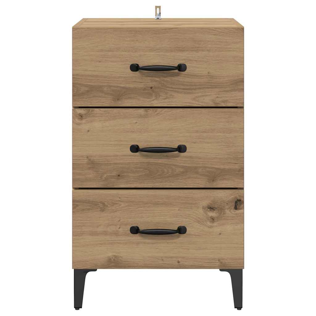 Bedside Cabinet Artisan Oak 40 x 40.5 x 66 cm Engineered Wood