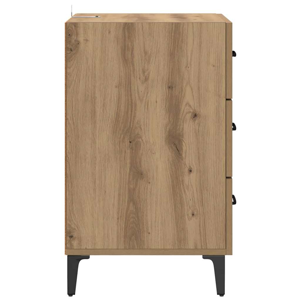 Bedside Cabinet Artisan Oak 40 x 40.5 x 66 cm Engineered Wood