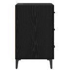 Bedside Cabinet Black Oak 40 x 40.5 x 66 cm Engineered Wood