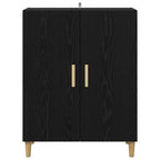 Sideboard Black Oak 70 x 34 x 90 cm Engineered Wood