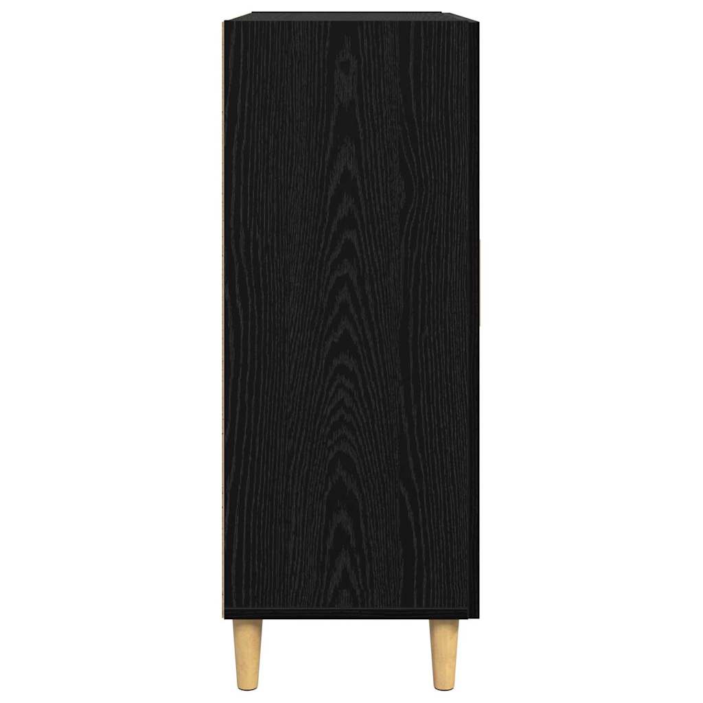 Sideboard Black oak 34 x 69.5 x 90 cm Engineered wood