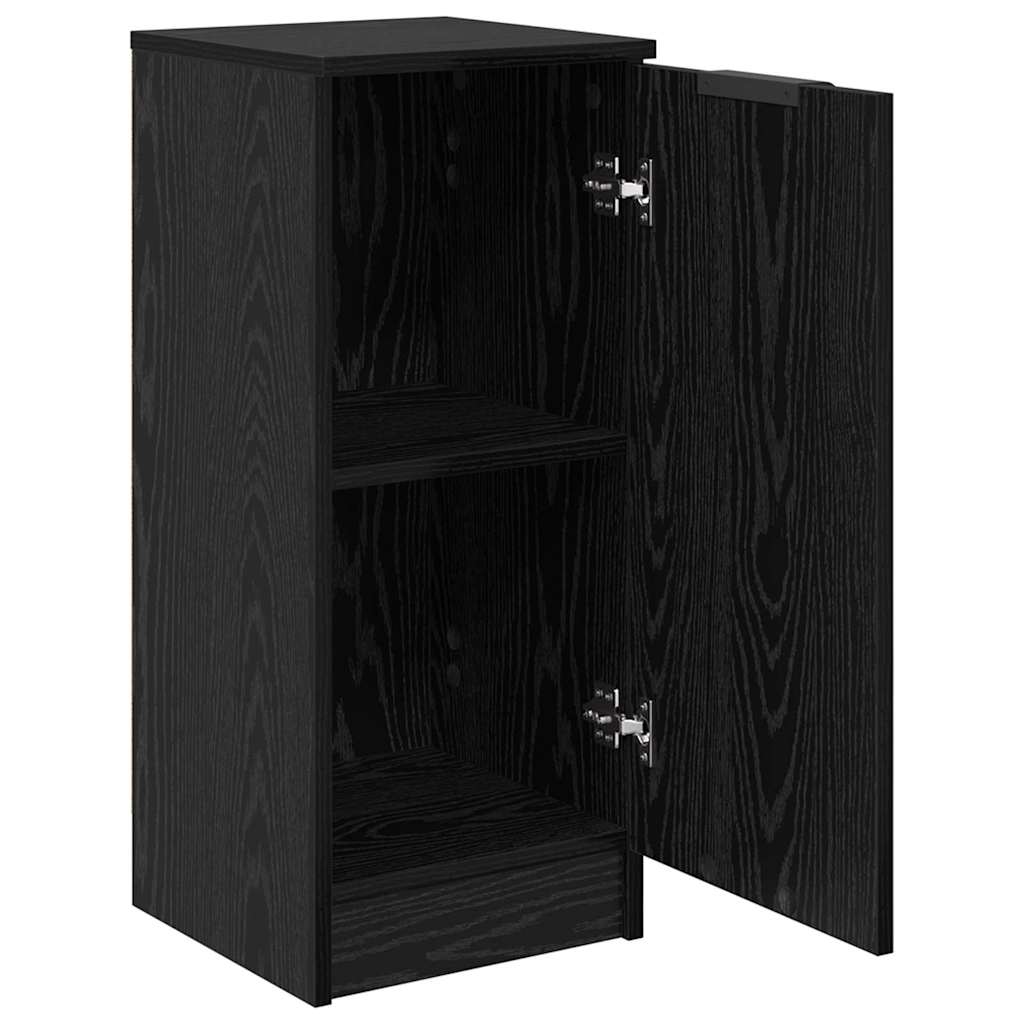 Sideboard Black Oak 30 x 30 x 70 cm Engineered Wood