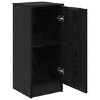Sideboard Black Oak 30 x 30 x 70 cm Engineered Wood