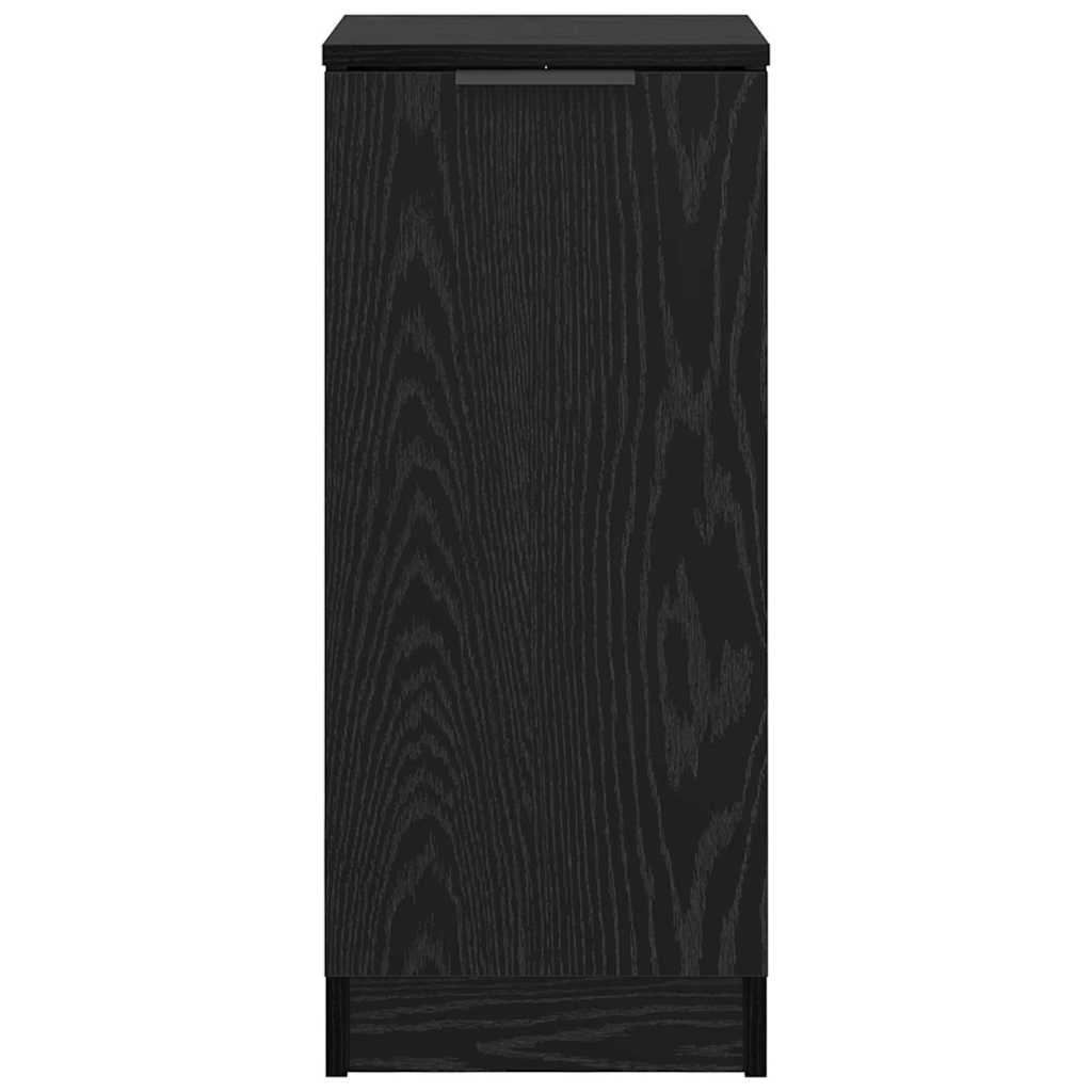 Sideboard Black Oak 30 x 30 x 70 cm Engineered Wood