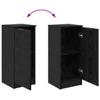 Sideboard Black Oak 30 x 30 x 70 cm Engineered Wood