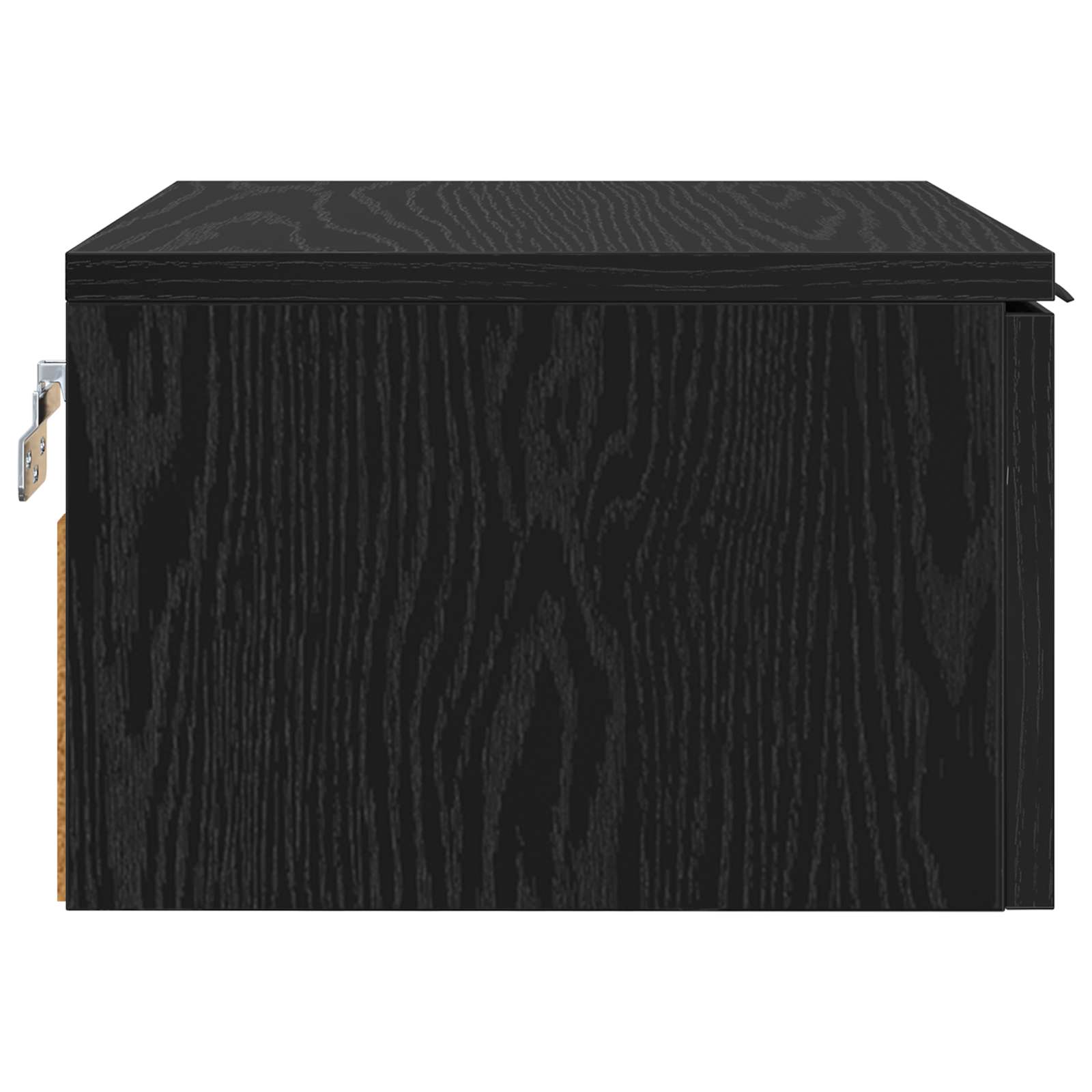 Bedside Cabinet Black Oak 34 x 30 x 20 cm Engineered Wood