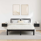 Bedside Cabinet 2 pcs Black Oak 34 x 30 x 20 cm Engineered Wood